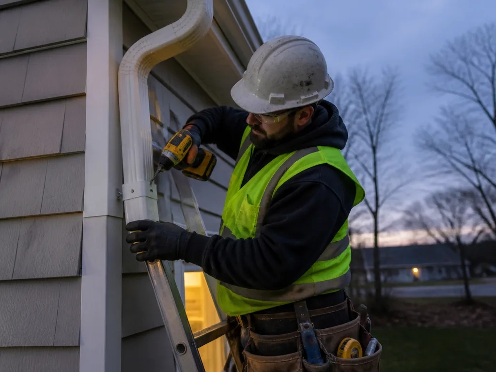 Downspout Installation