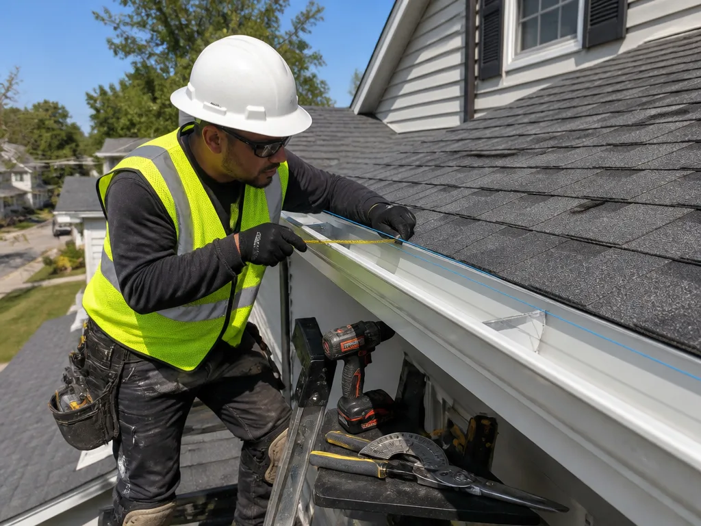 Vinyl Gutter Installation